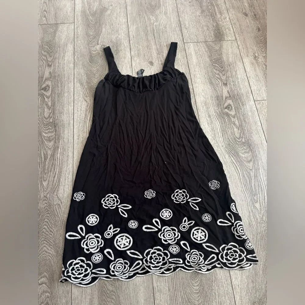 Elegant Black Floral Dress